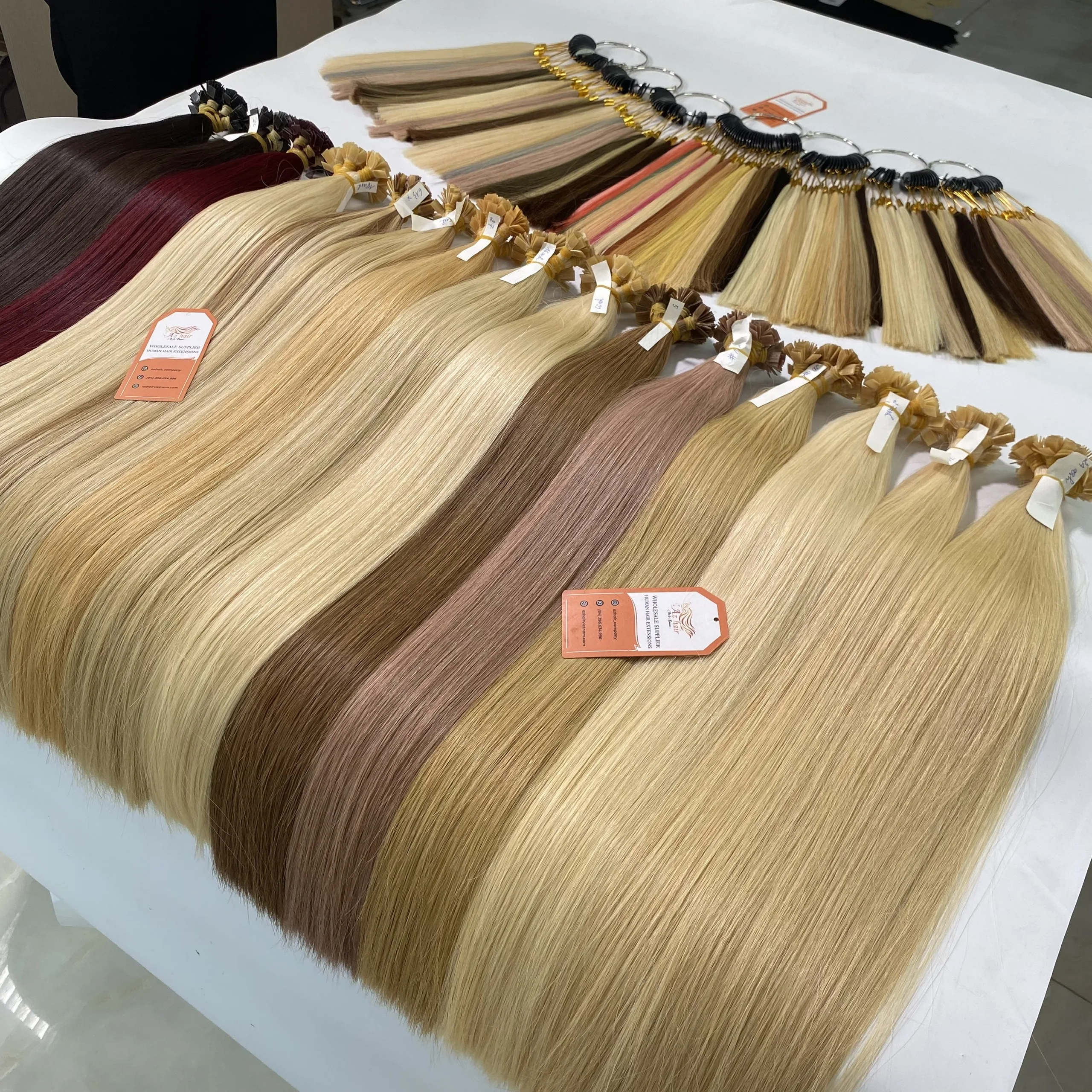 High Quality Remy Hair Extensions Flat Tip Keratin Wholesale Price with Global Shipping Human Hair Extensions