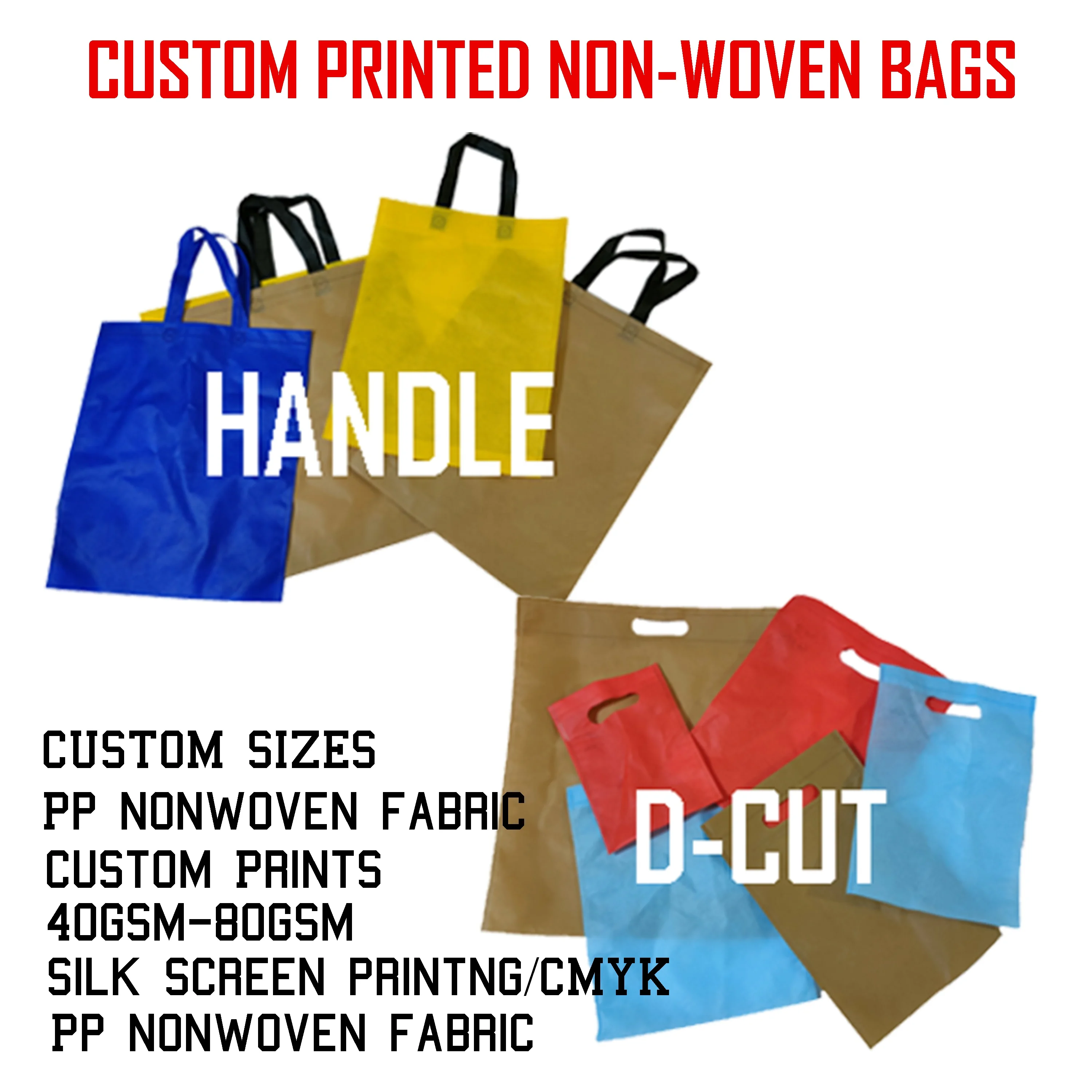 Non Woven Bag Shopping Bag Manufacturer High Quality Promotional Custom Shopping Non Woven Bag With Print