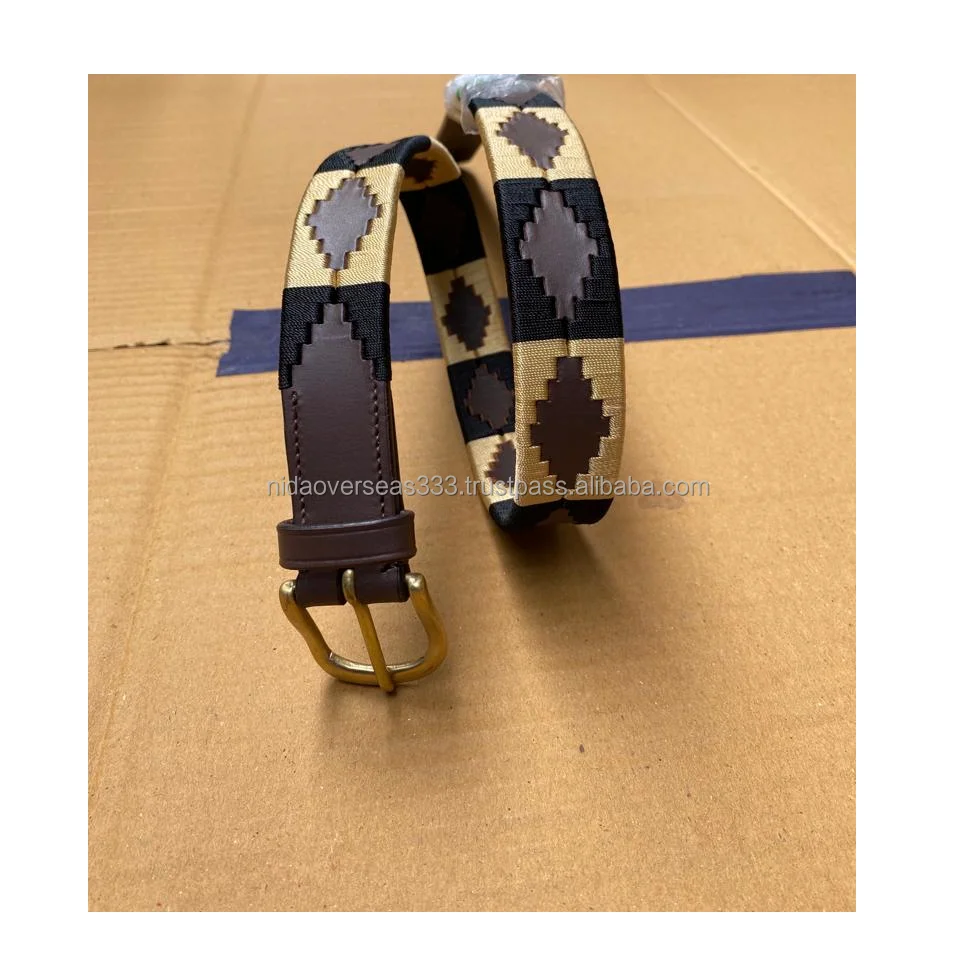 High Quality Leather Argentinian Hand Made Polo Rider Belt