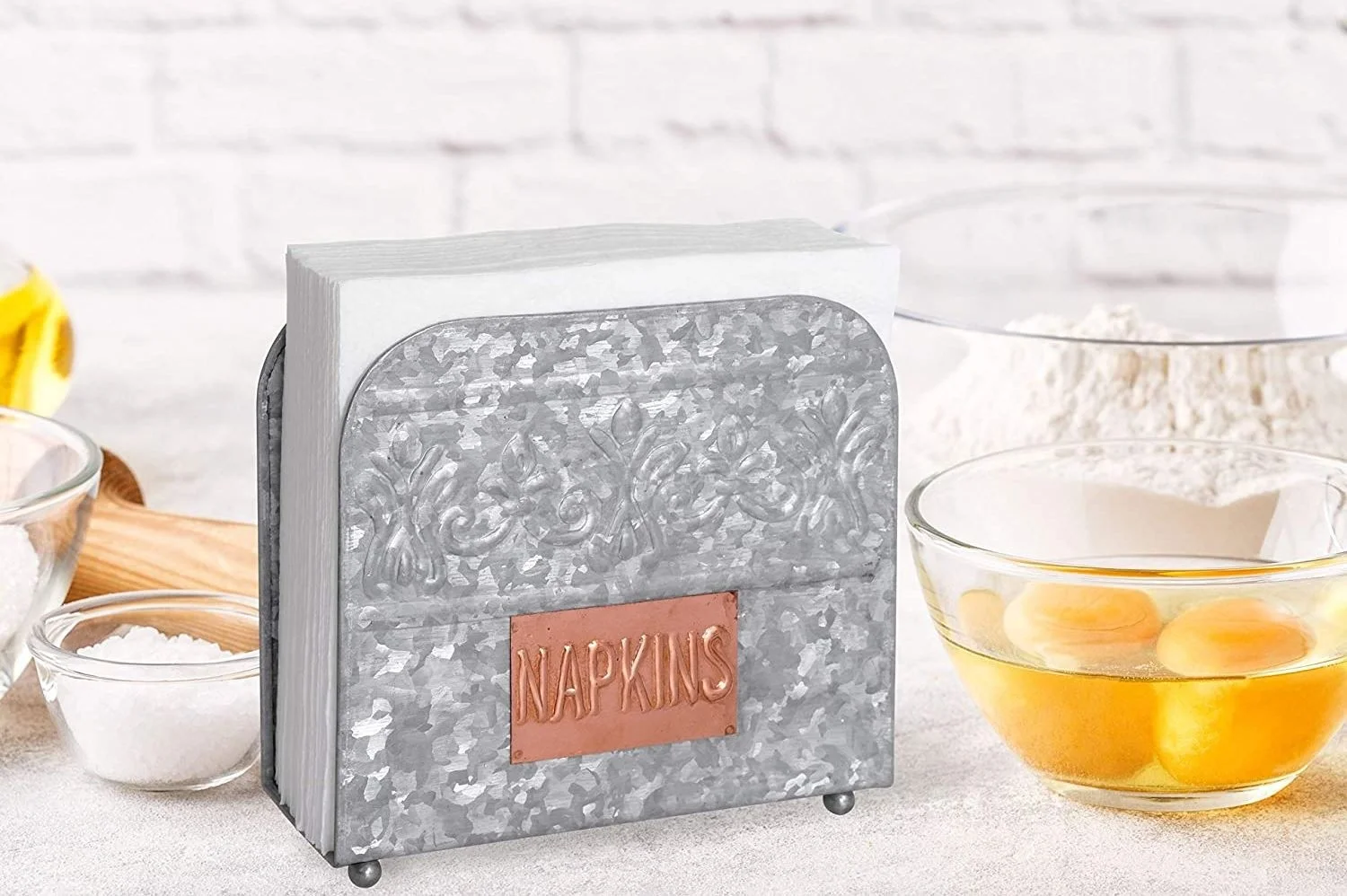 Galvanized Iron Napkin Holder