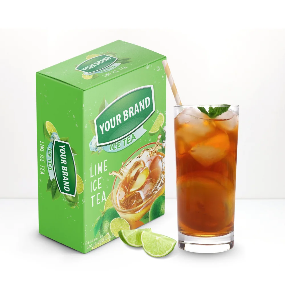 Direct Sales Instant Tea Drink Convenient Herbal Tea 400gr Tin Bag Custom Packaging