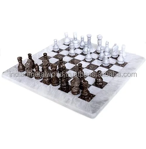 New Marble Chess Set Luxury Marble Patterned Chess Board Chess Game Set Queens hot sale best seller