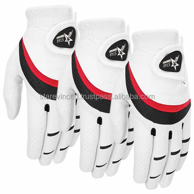 Grace White golf gloves customizable