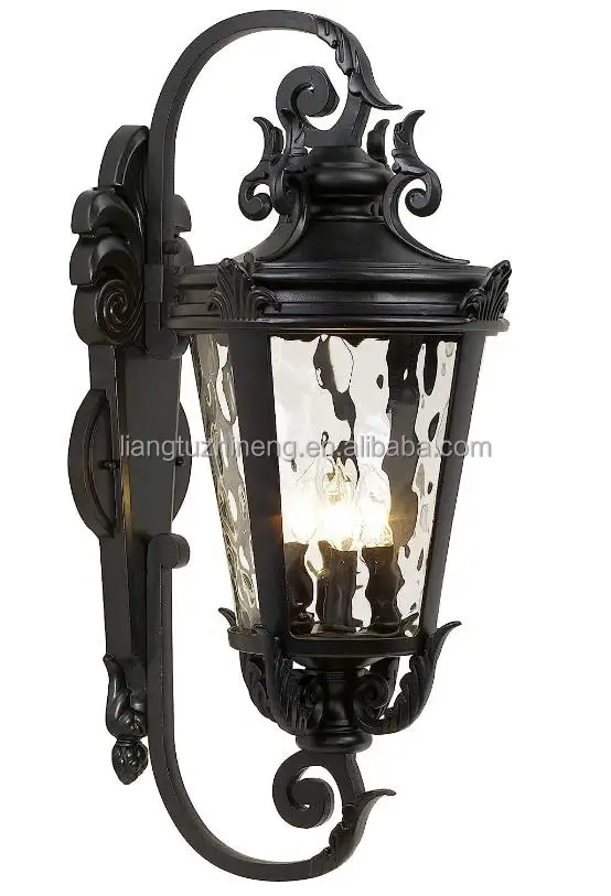 Высокие Большие Наружные Настенные Светильники c верхним и нижним кронштейнами Водонепроницаемый Корпус Патрон Е27