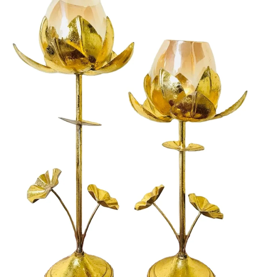 
Chandelier with glass t light holder lotus design and a beautiful item decorative piece giftable item also for Diwali decoration 