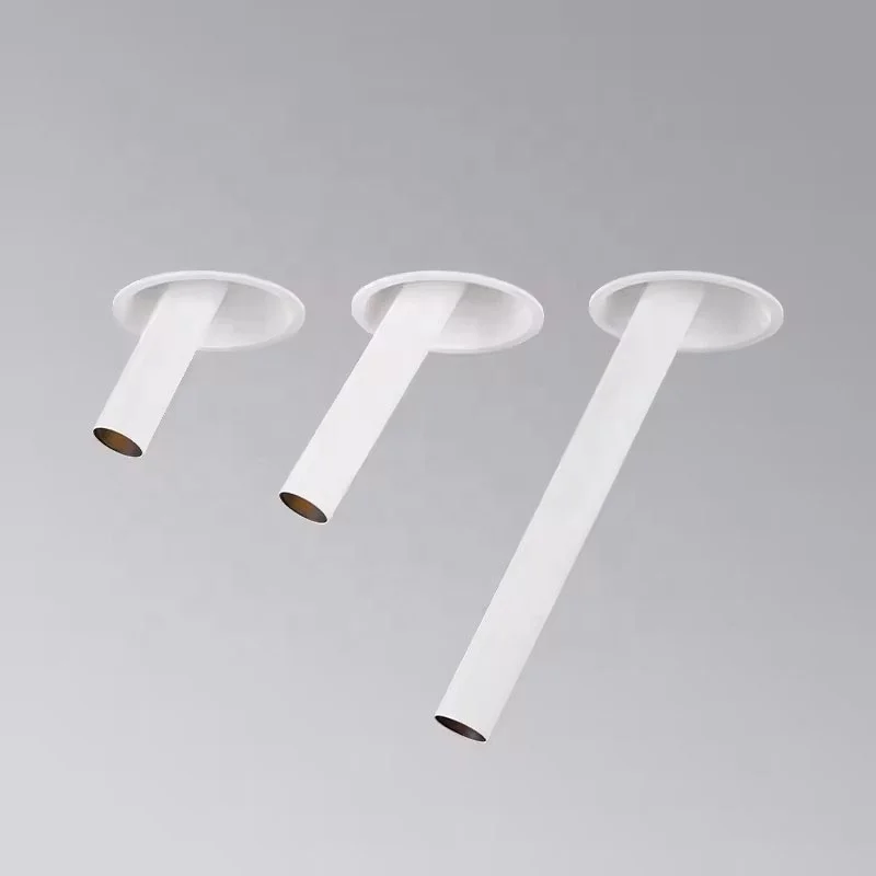 Living Room 7W Follow Anti Glare Spot Light Frame Long Tube Decorative Led Light Spot Led Ceiling Recessed Spot Lights