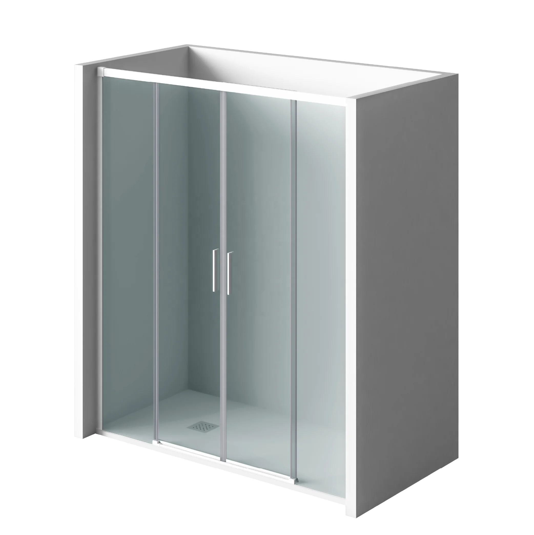 Simple Design Bathroom Shower Enclosure With Frame 6mm Shower Glass Door Tempered Glass Sliding Shower Door