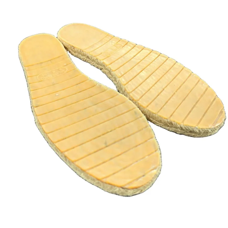 Professional Supplier of Best Quality Widely Selling 100% Handmade Jute & Rubber Material Espadrilles Sole at Low Price