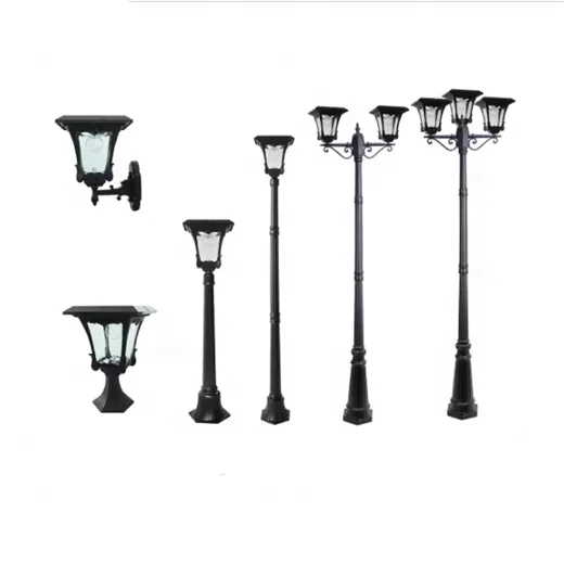 6 7 8 9 meter solar street lamp pole with one two arm solar lights outdoor street lighting pole