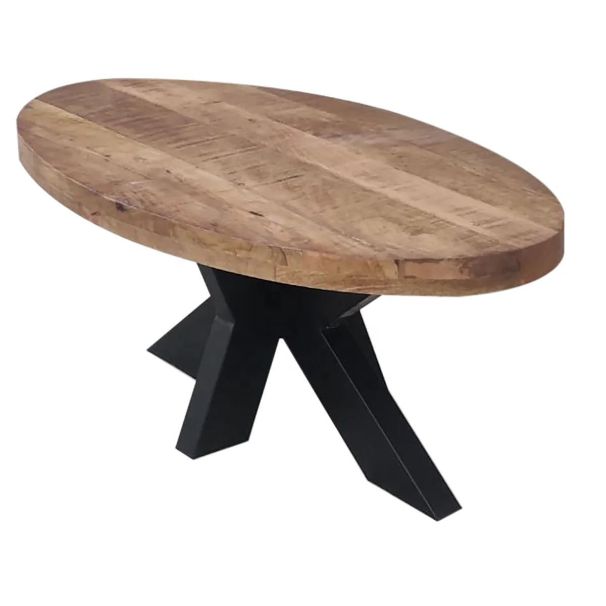 oval shape coffee table industrial style oval coffee table 2022 best oval coffee table mango wood and metal legs