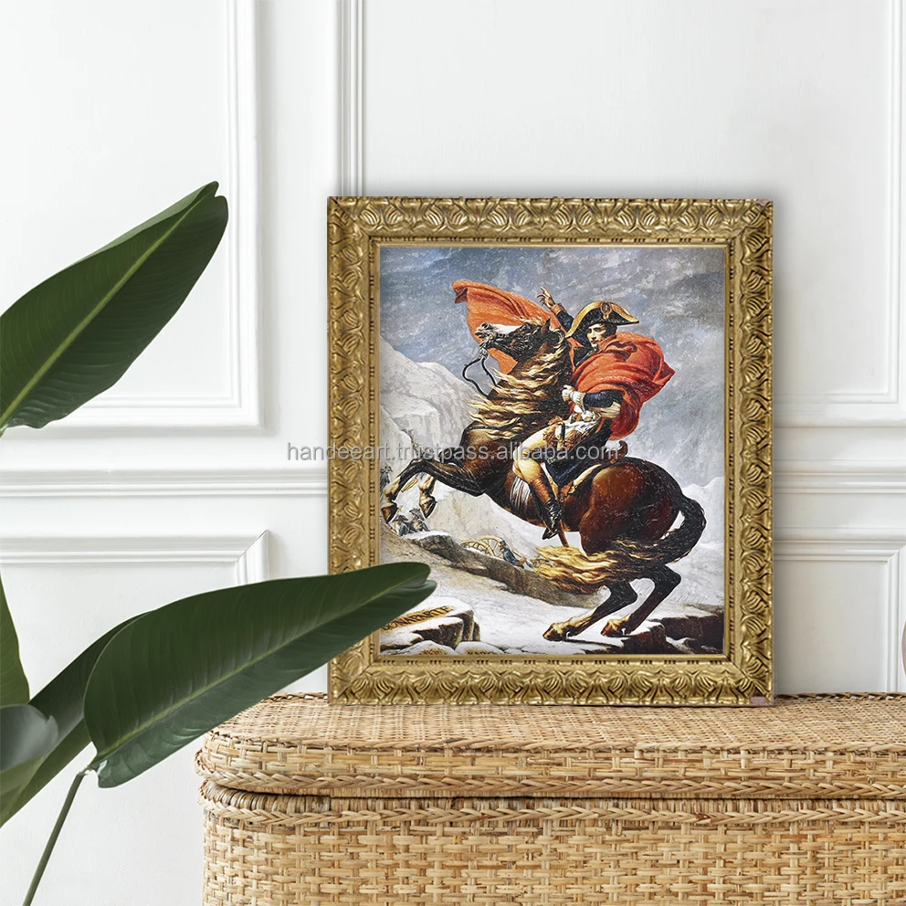 Top View Reproduce hand painted wall art Napoleon Bonaparte on his horse for living room