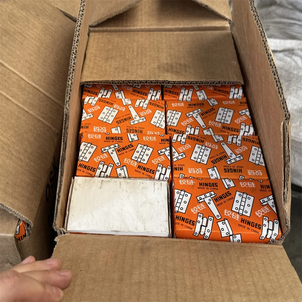 Luxury Brass Square Corner Butt Hinge 4 Inch 5 Inch Heavy Duty Plain Ball Bearing Folding Full Mortise Door Hinge