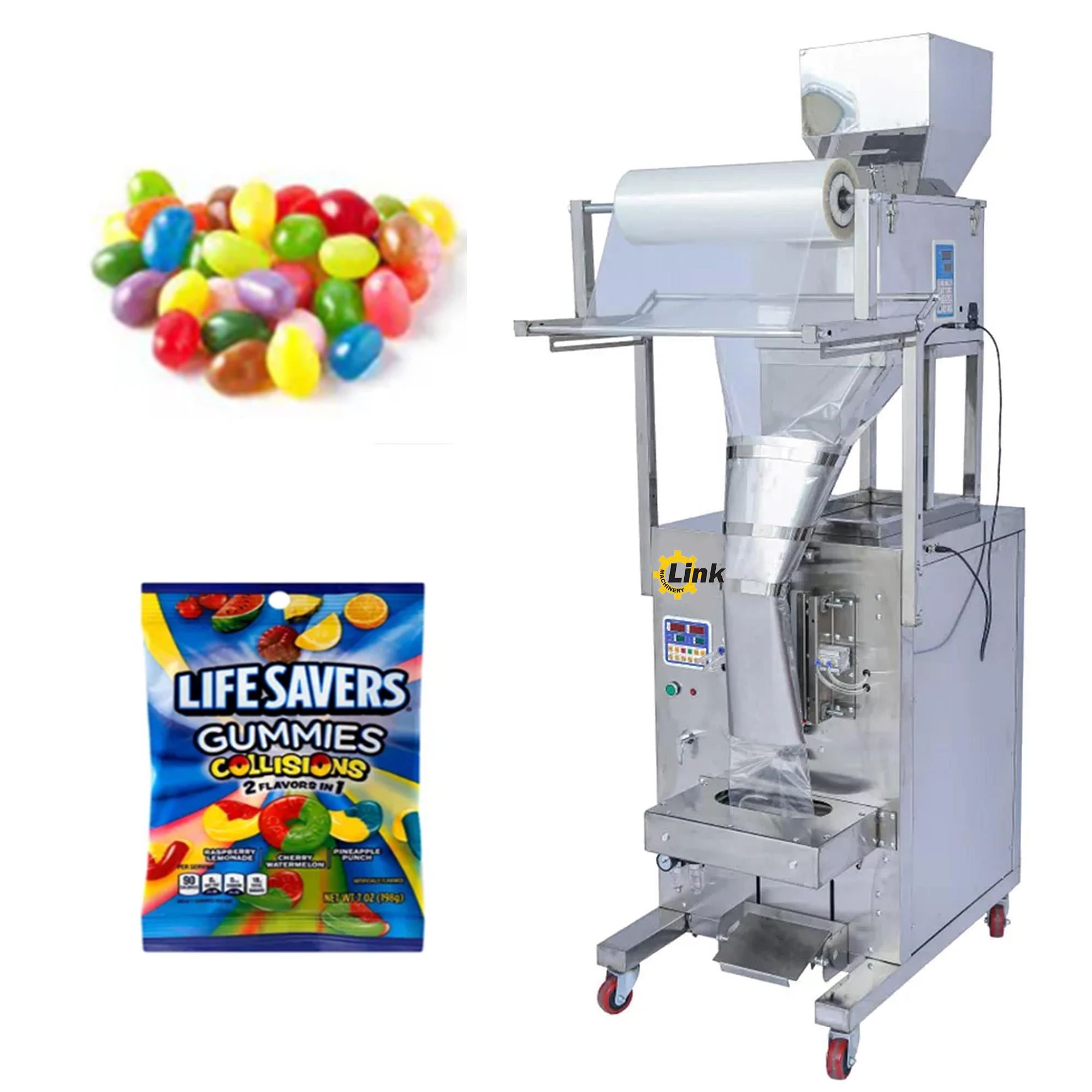 Automatic vertical packaging machine sea salt packaging machine snack granular sugar packaging machine