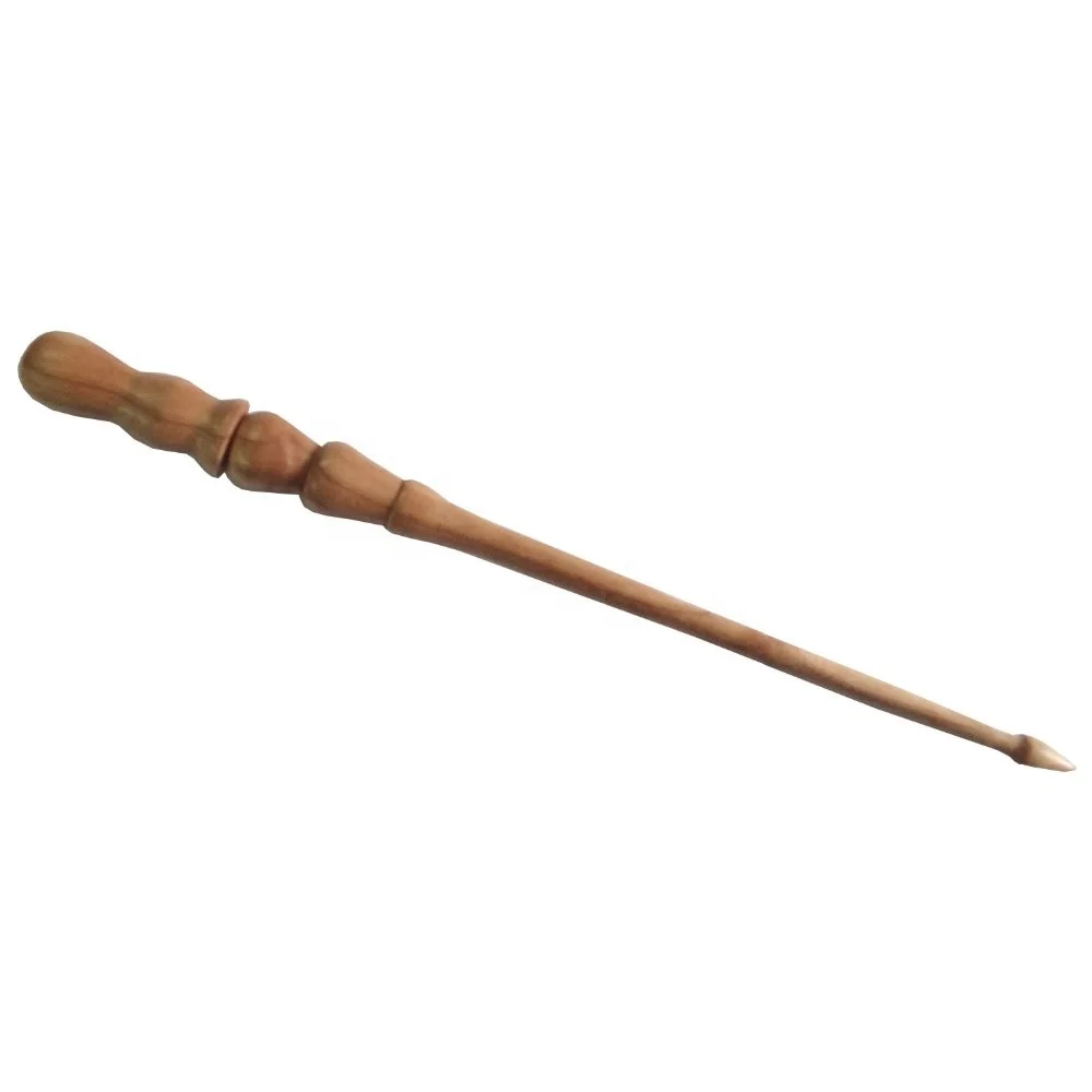 Wood Wand Good Quality Small Size Holiday Decoration & Gift Natural Wood Color Hand Turn in Turning Machine