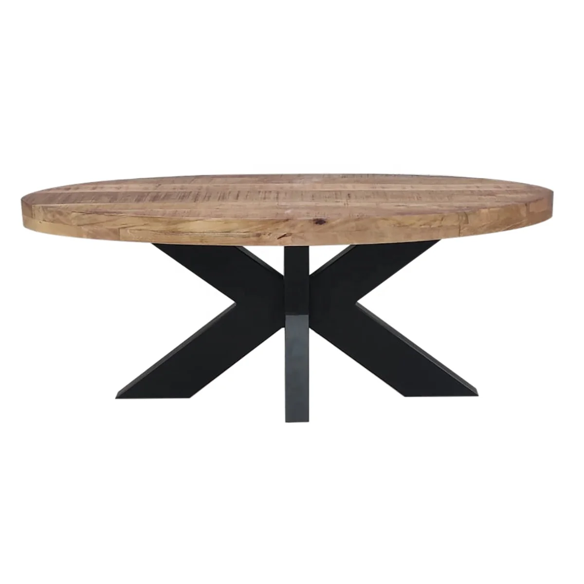 oval shape coffee table industrial style oval coffee table 2022 best oval coffee table mango wood and metal legs