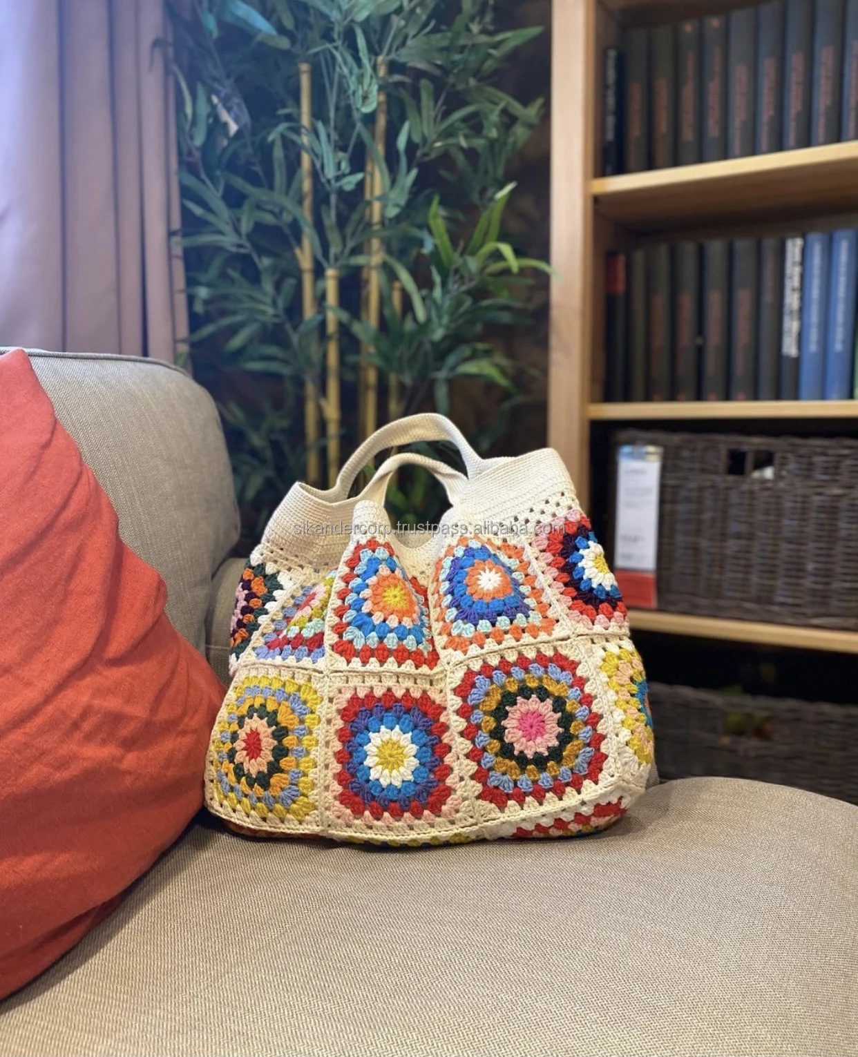 Ladies Handmade Crochet Bags Granny square Bags Shoulder bags