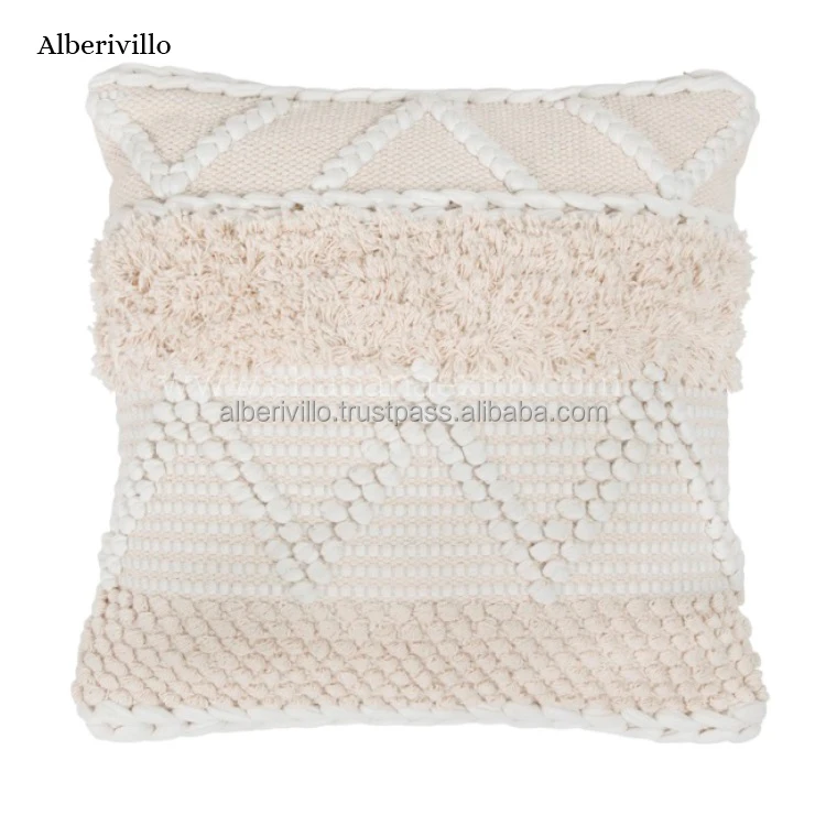 Оптовая продажа богемный Хлопковый чехол для подушки кровати подушка пола марокканская ручной работы в стиле бохо моющиеся наволочки