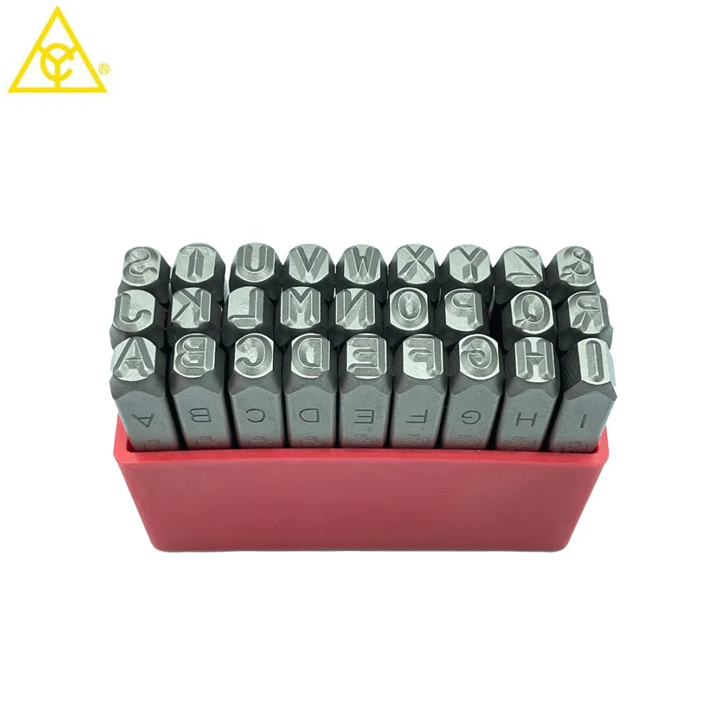 5mm lettering punch made in Taiwan, manufacturing letter punch set for stamping metal