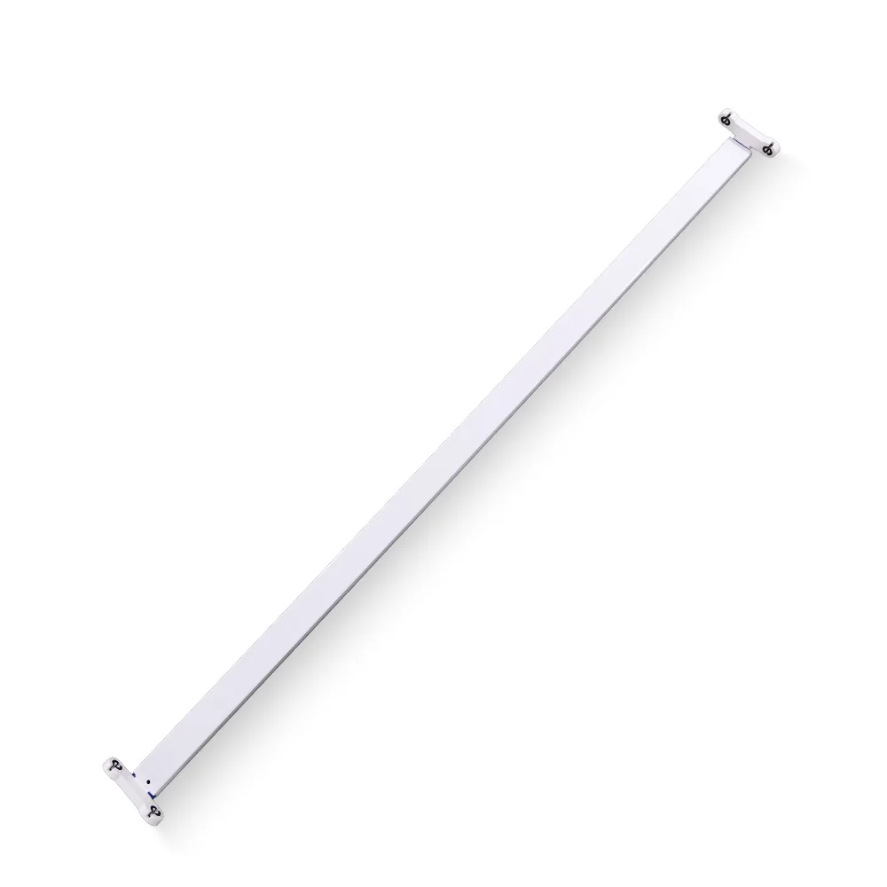 Fixture for LED double tube T8 1.2m / 1.2m - 0.3mm thick metal body, white powder coating Whosale in bulk from Nanoco Vietnam