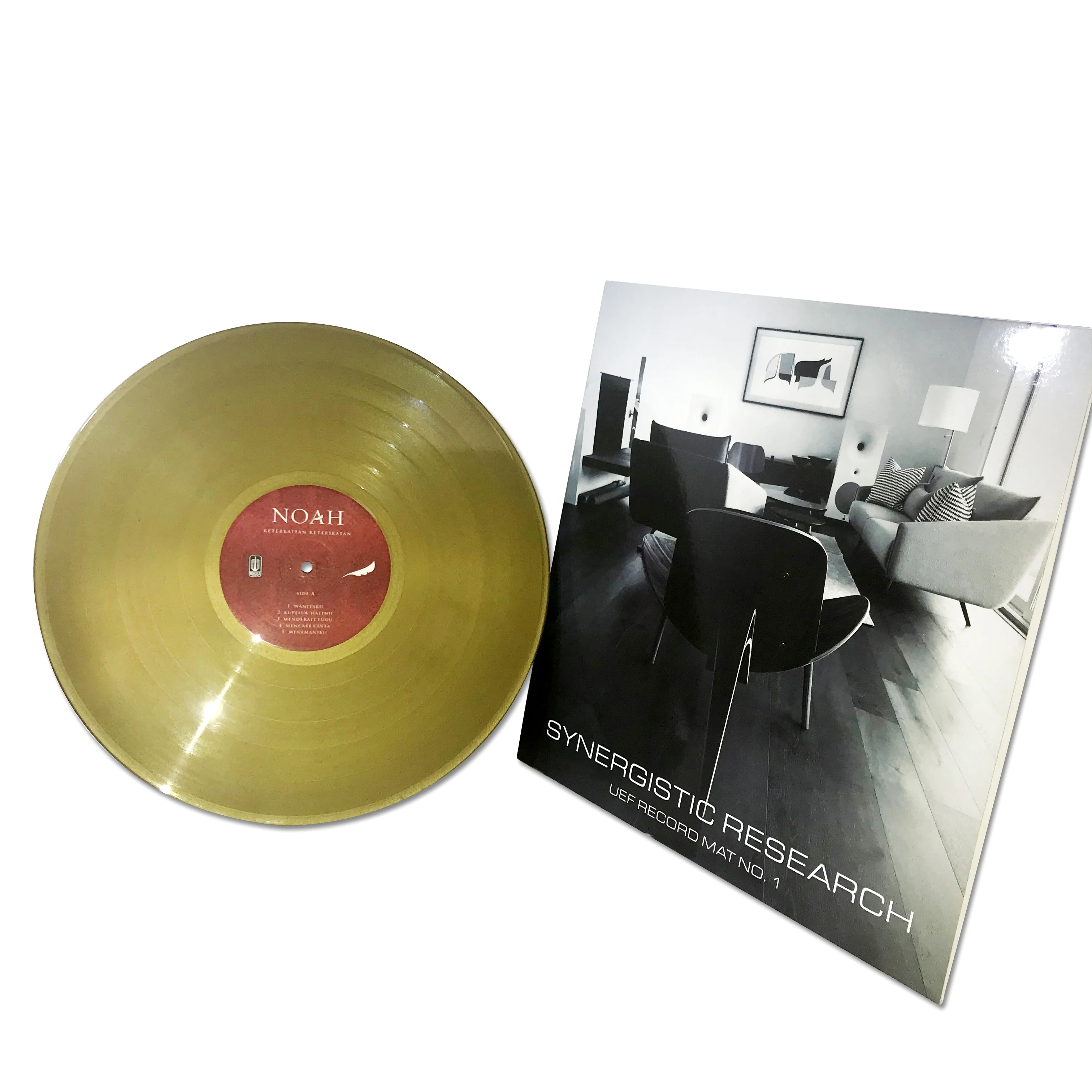 
Blank Gold Disc Gold Records Pressing Vinyl Disk Pressing in Custom Sleeves 