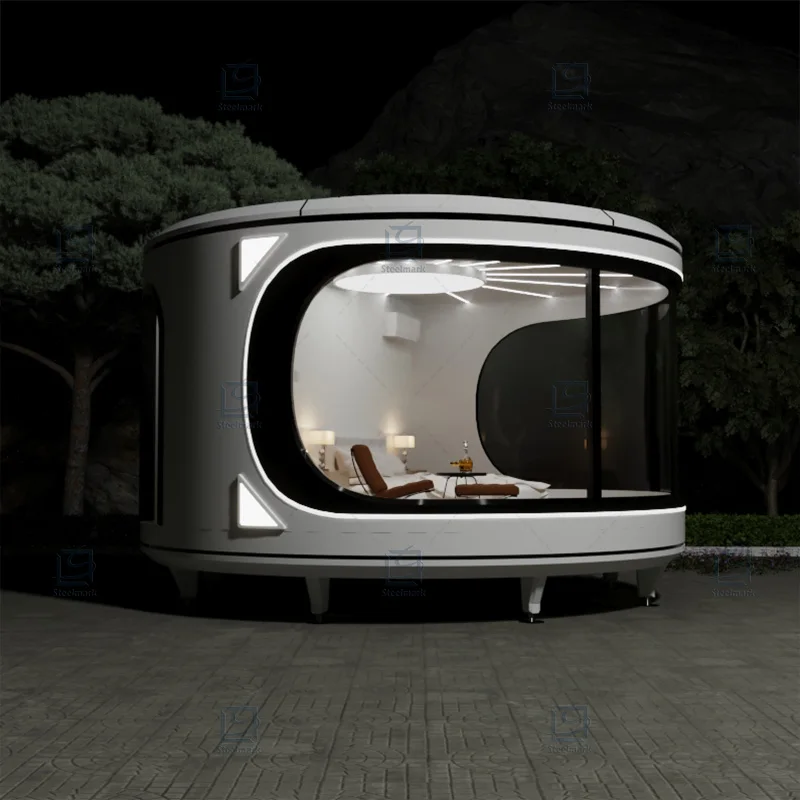 high Quality factory outlet multifunctional  Modern movable circular space capsule Prefabricated Container House