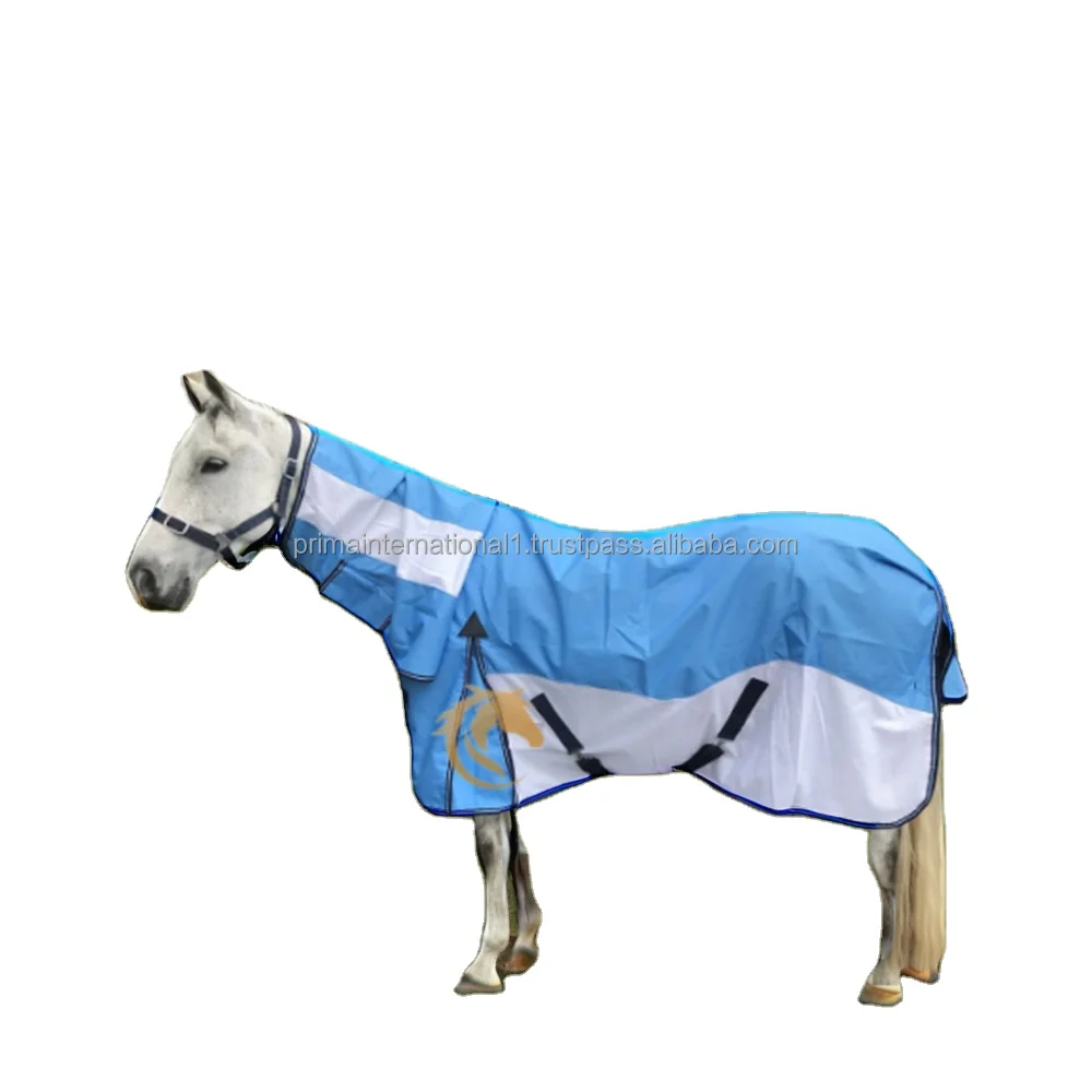 Quality 1200DN Summer Horse Rug Lightweight Turnout Crossover Combo with Polyester and Cotton Filling Ripstop Shell