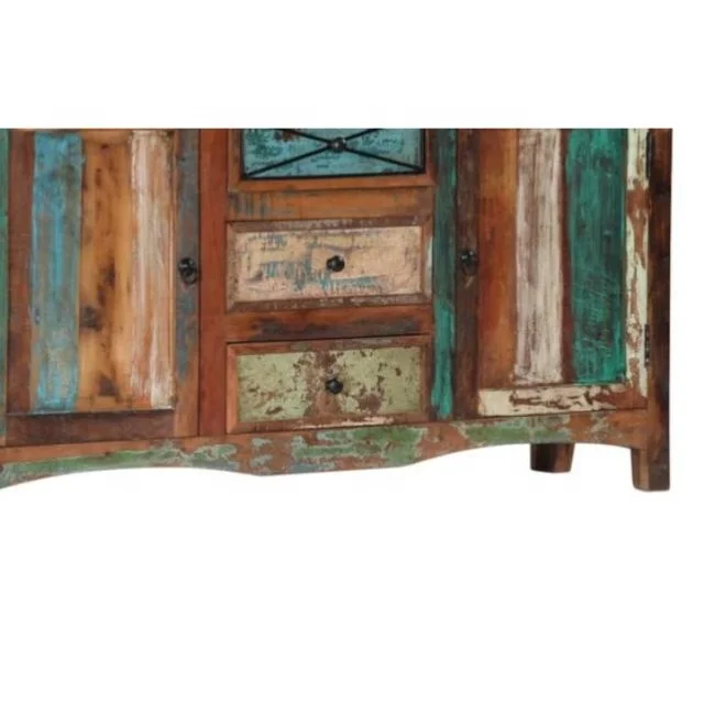 High Quality Rustic old wood classical vintage antique style accent furniture recycled sideboard drinks furniture buffet cabinet