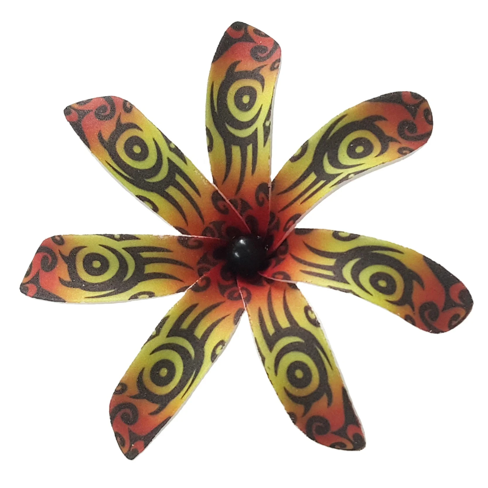 Best seller good quality Handcraft Handmade artificial tahitian foam flower with special tattoo and color pattern