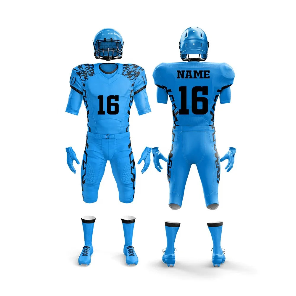 Top Trending Sublimation American Football Uniform Custom Printing Player Name Member Logo Uniform
