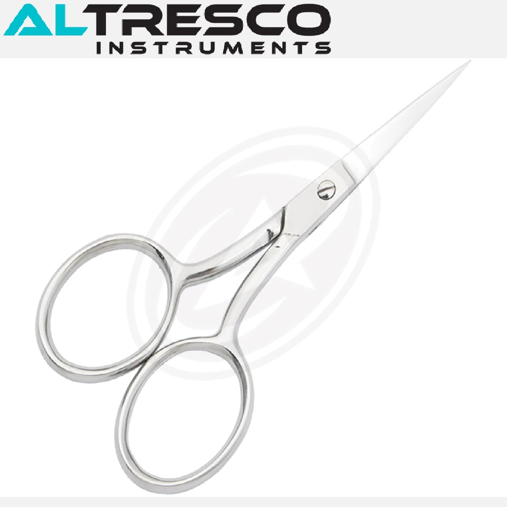 Sewing Embroidery Scissors Stainless Steel Needle Pointed Straight & Curved Blades