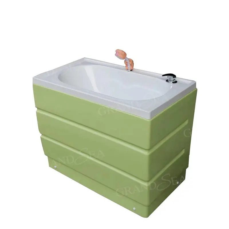 OEM Independent Baby Bathtub Countertop Bathtub Minimalist Design Baby Shower Basin with Shower Nozzle