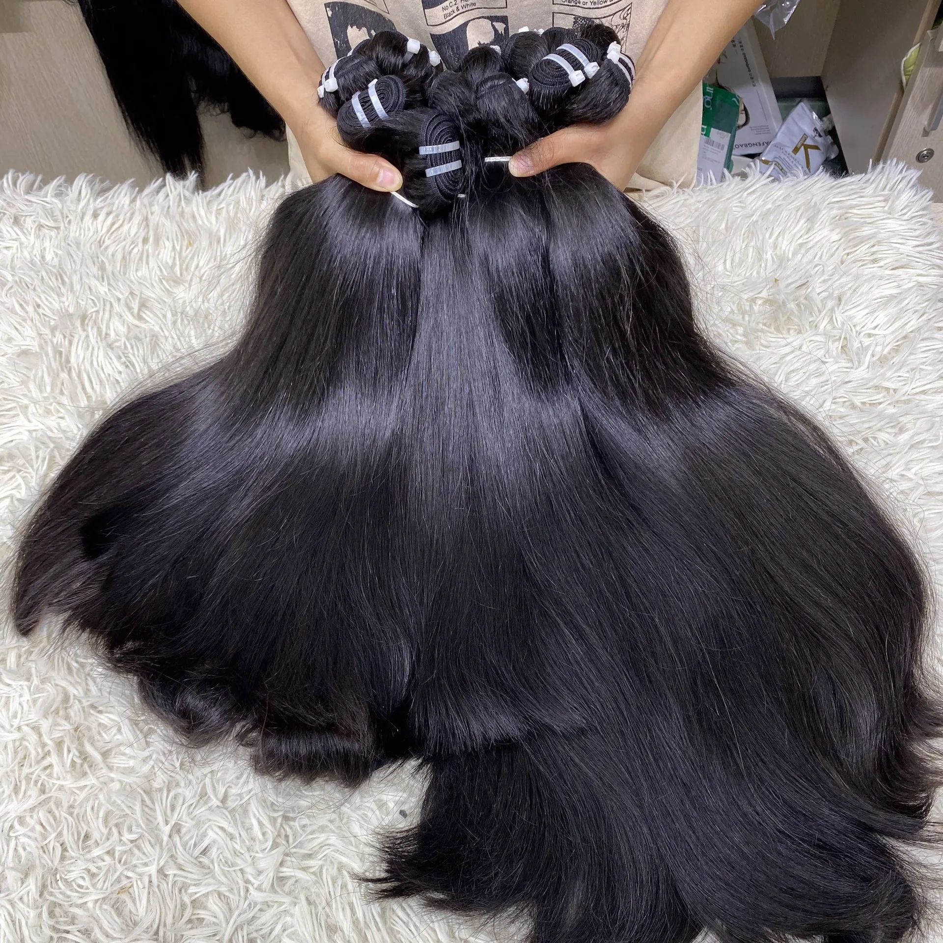 raw vietnamese hair professional weave hair many texture OEM length hair high quality