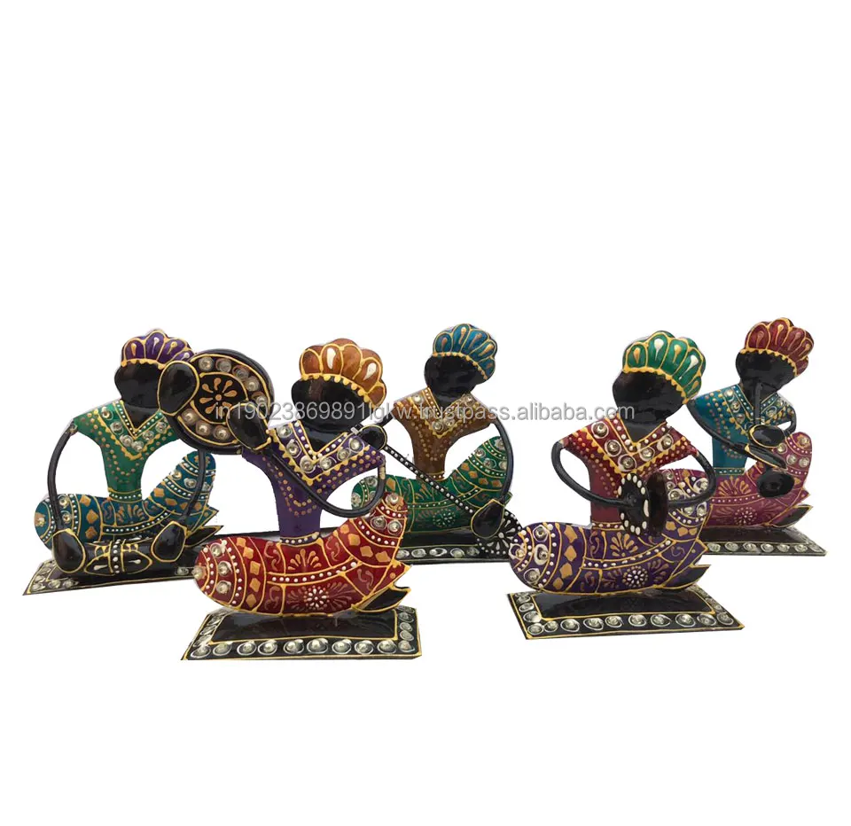 Indian Handicrafts Krishna Musician Metal  showpiece figurines for home decor  in good price from indian manufacturer