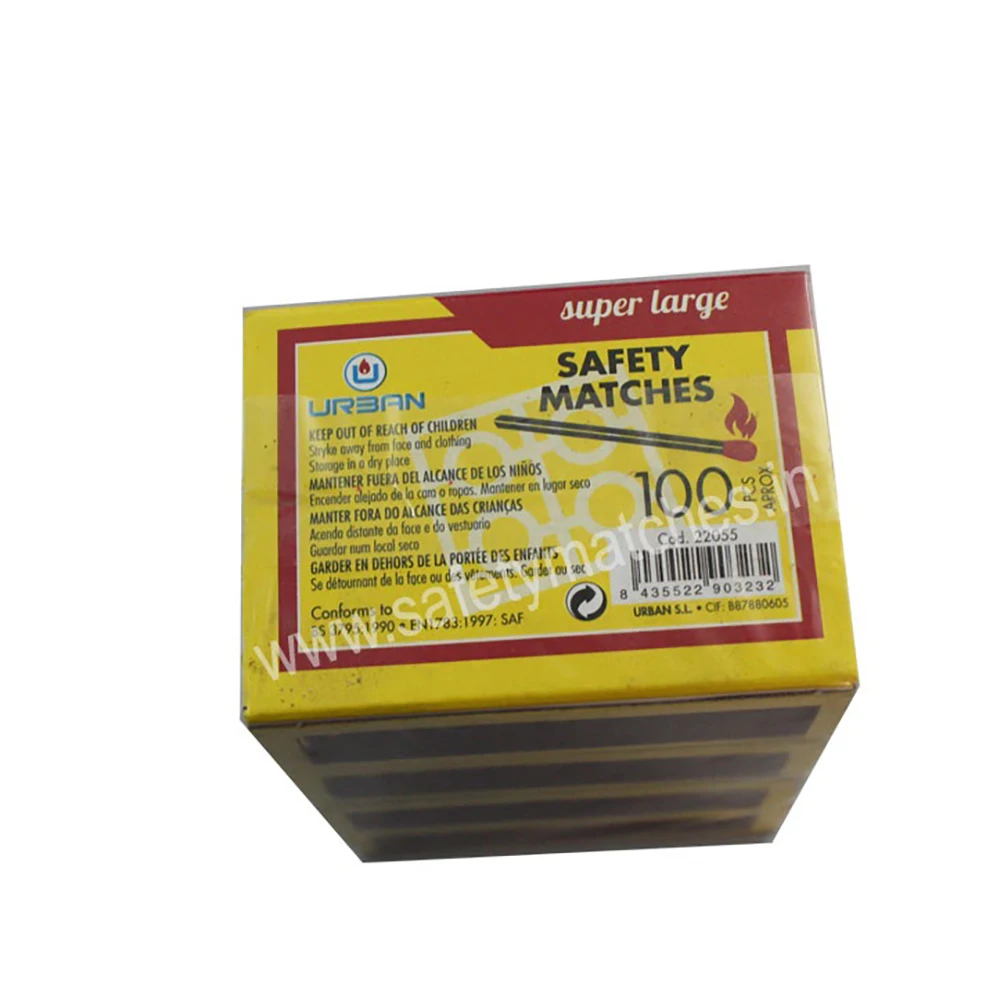 Hot Sale Custom Matches Box 118 X 65 X 20 mm Kitchen Long Matches with 240 Safety Features Best Price Exporter From India