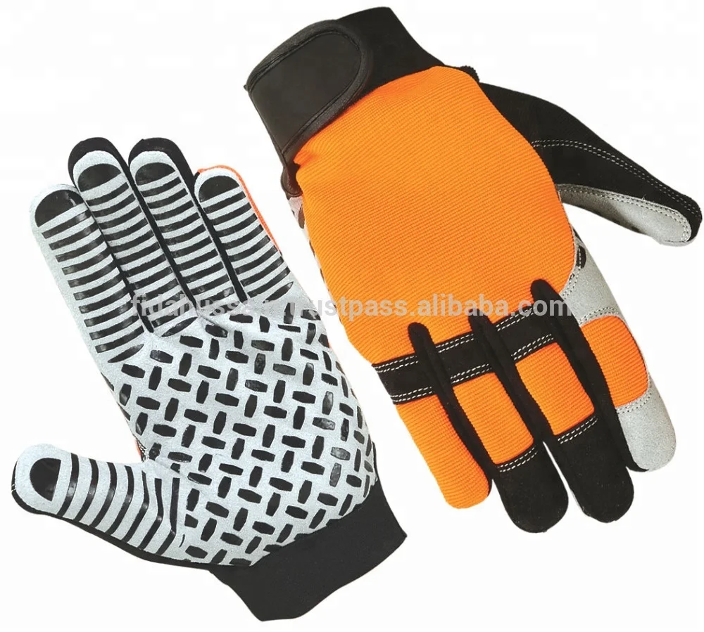 Men industrial grip heavy duty safety hand wholesale construction Leather Work gloves & protective gear working gloves Guantes