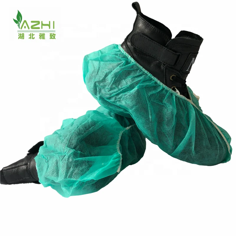 automatic shoe cover machine medical anti slip shoe protector cover disposable cycling green shoes covers anti skip