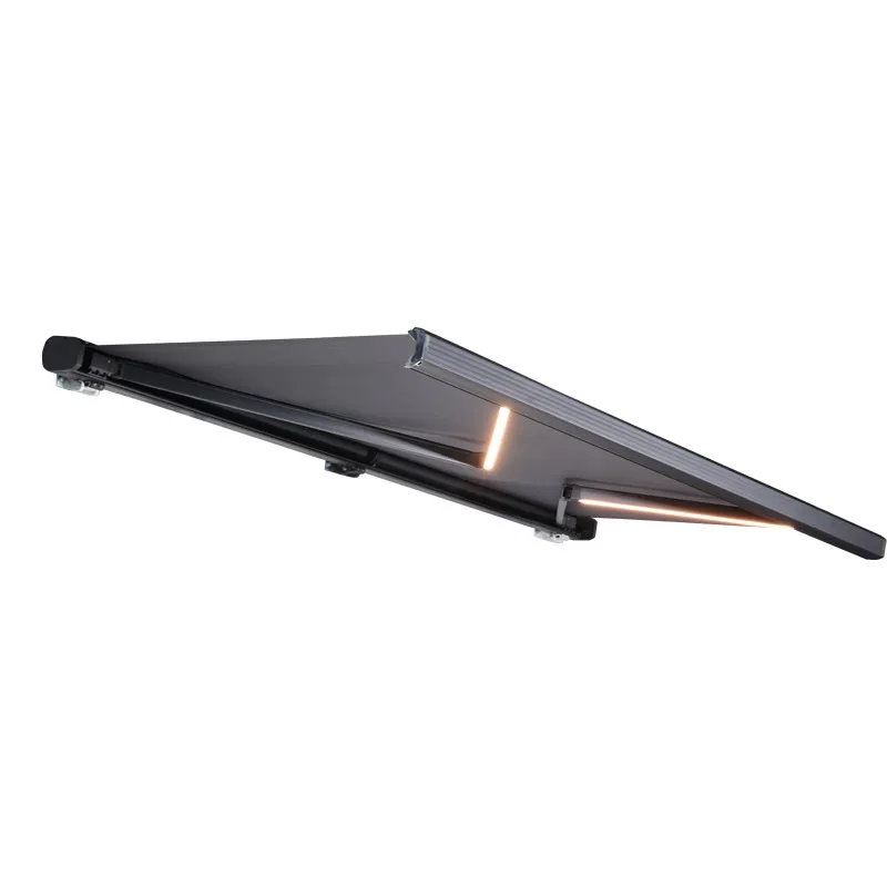 Электрический садовый палубный патио с полной кассетной, выдвижной тент от солнца, дождя, укрытие от дождя, уличный тент