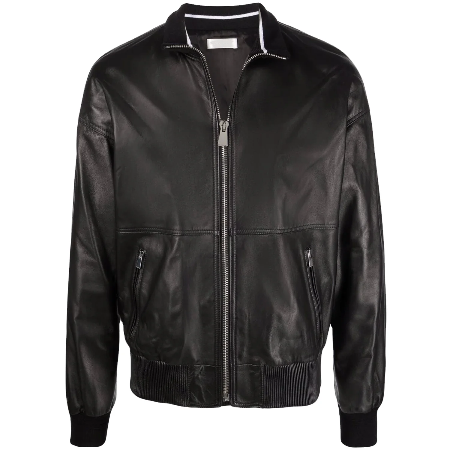 Black Leather Men Customized Sheep leather Beautiful Fashionable Latest Designs New Leather jacket men motorcycle jacket