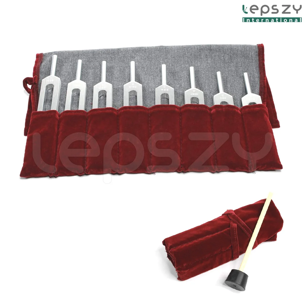 Complete Set of Tuning Forks Kit 9 Pcs