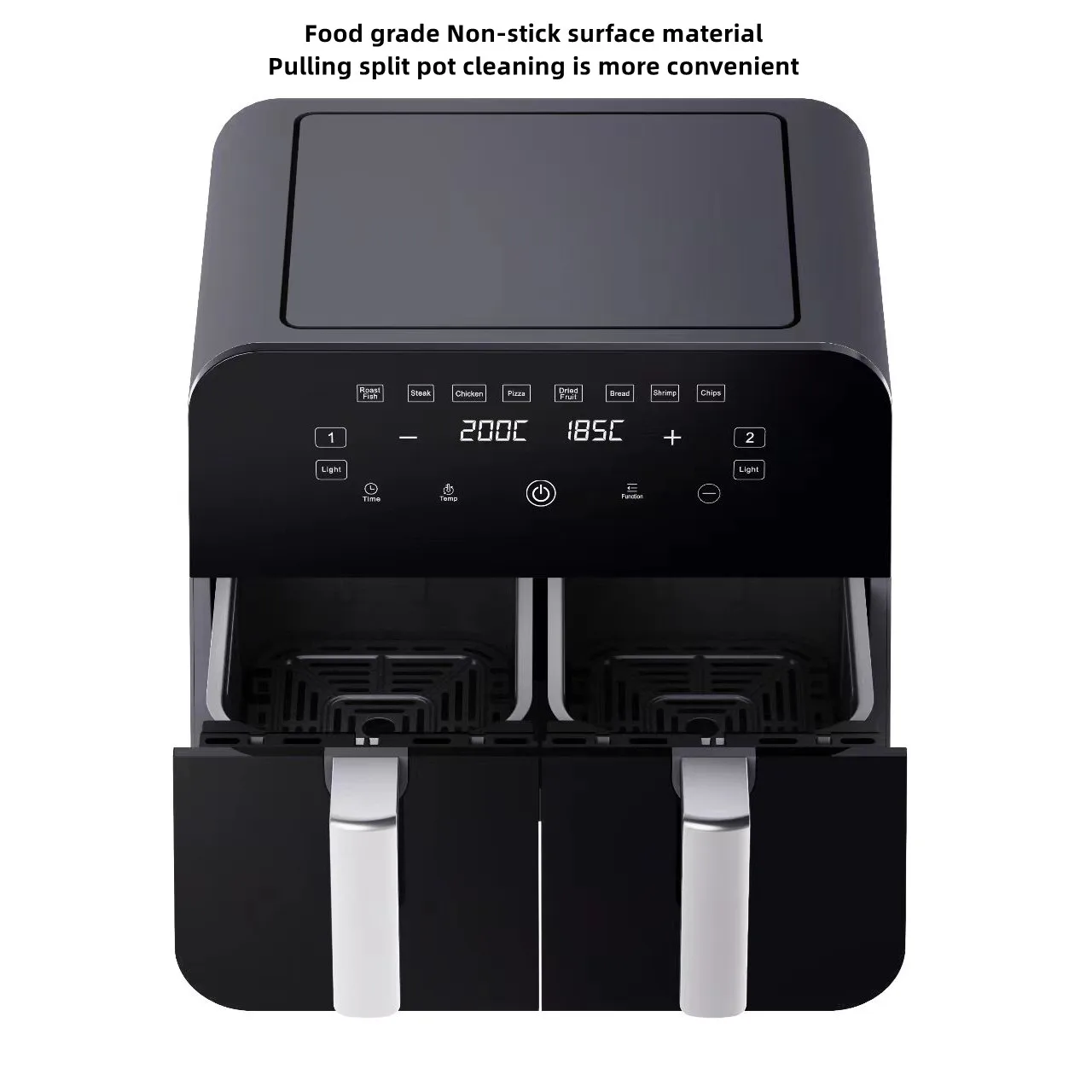 Double Airfryers Multi Function Electric Smart Dual Basket 6L 8L 9L   Digital Oven Air Fryer