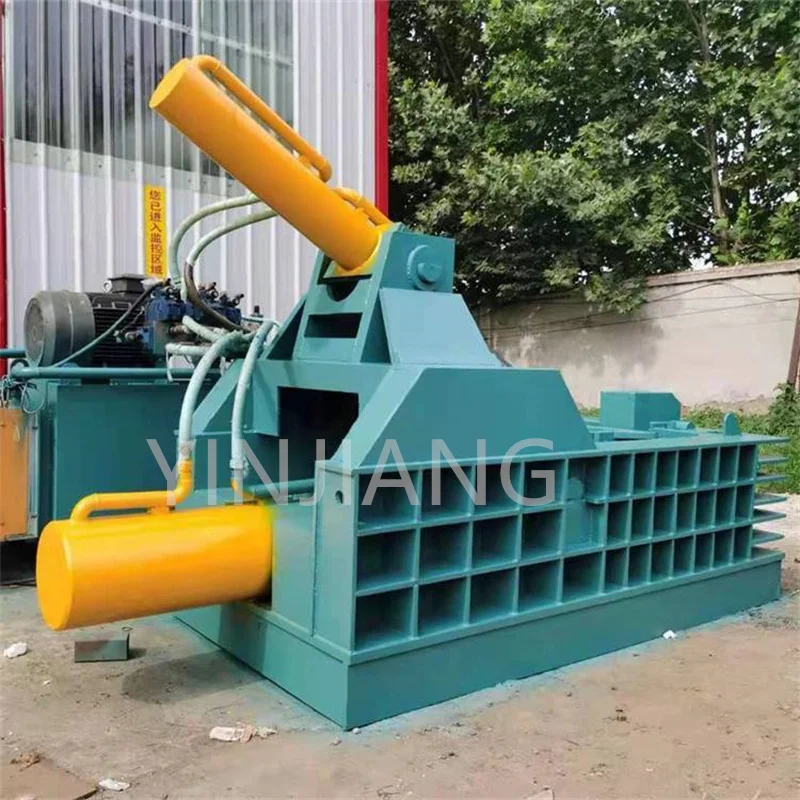 315 ton horizontal metal compactor, iron chip car flattening machine