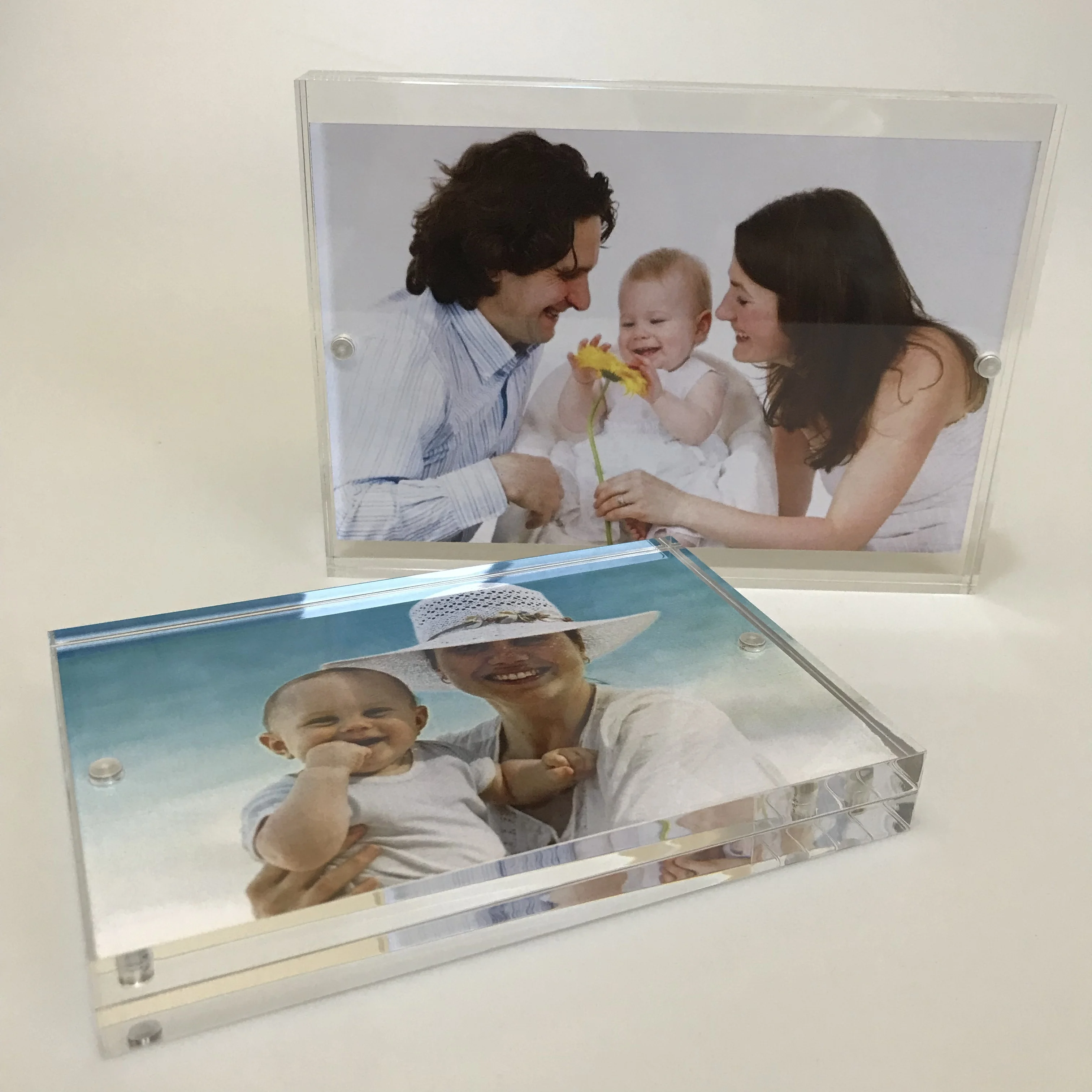 Acrylic Glitter Plastic Floating Picture Frame Photo Frame for Family