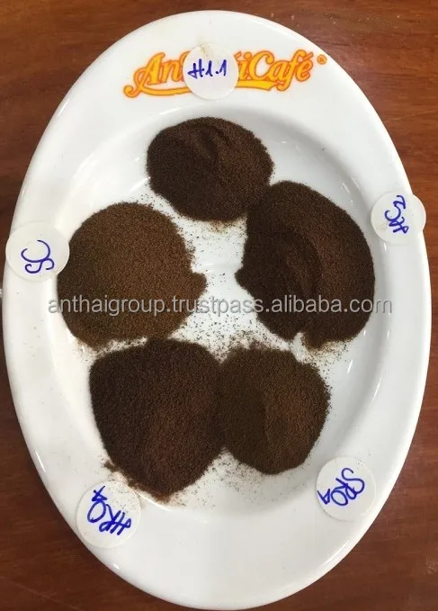 Manufacturer instant Coffees in bulk robusta Vietnam Soluble Powder In Bulk 20kg cheap price Using Beverage Ready  Coffee Ice
