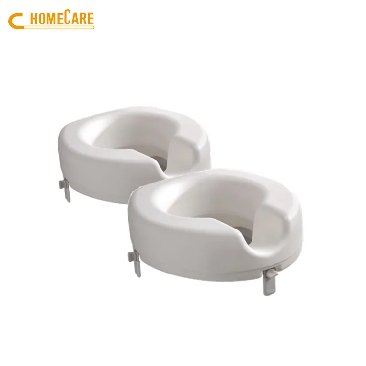Plastic bathroom raised toilet chair seat for elderly