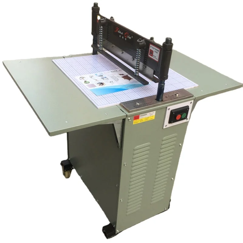 Automatic Electric cloth textile straight knife cutting machine table zig zag fabric sample cutter cutting machine