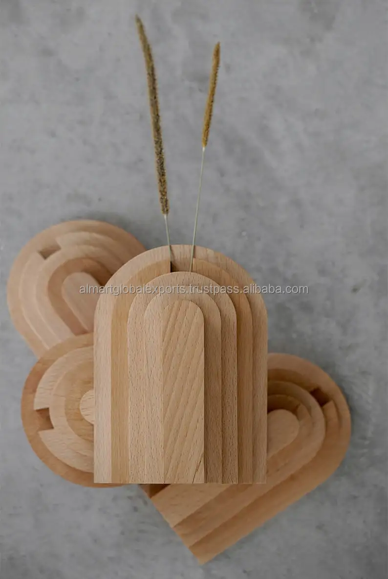 Bookends Set Pillar Design Home Accessories World Wide Top Wooden Desk Decor Wood Decorative Oval American Style Handcraft Rope