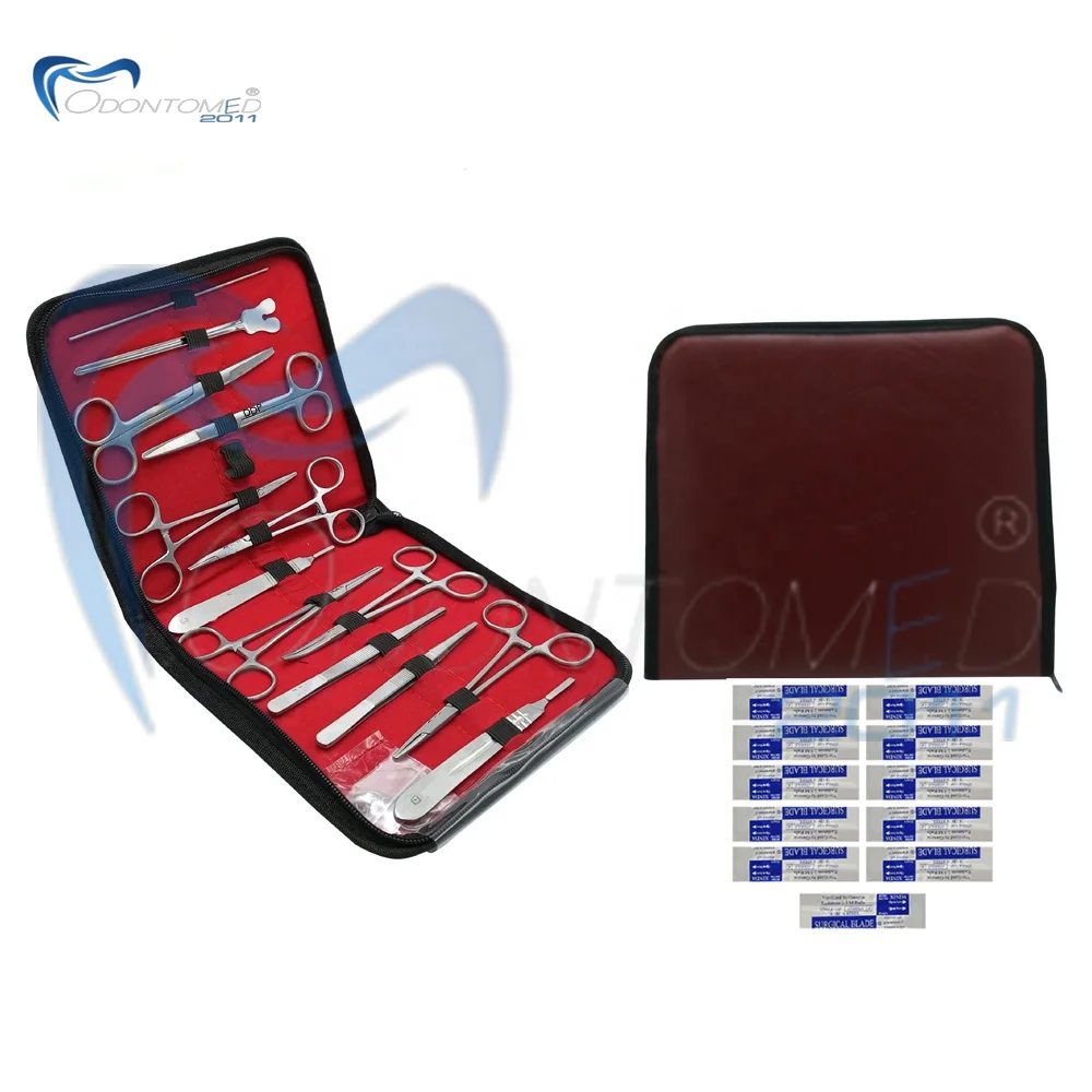 Advanced Lab Dissection suture Kit for Anatomy & Biology Students 24 Pcs Customized Logo Surgical Equipment Customized Packaging