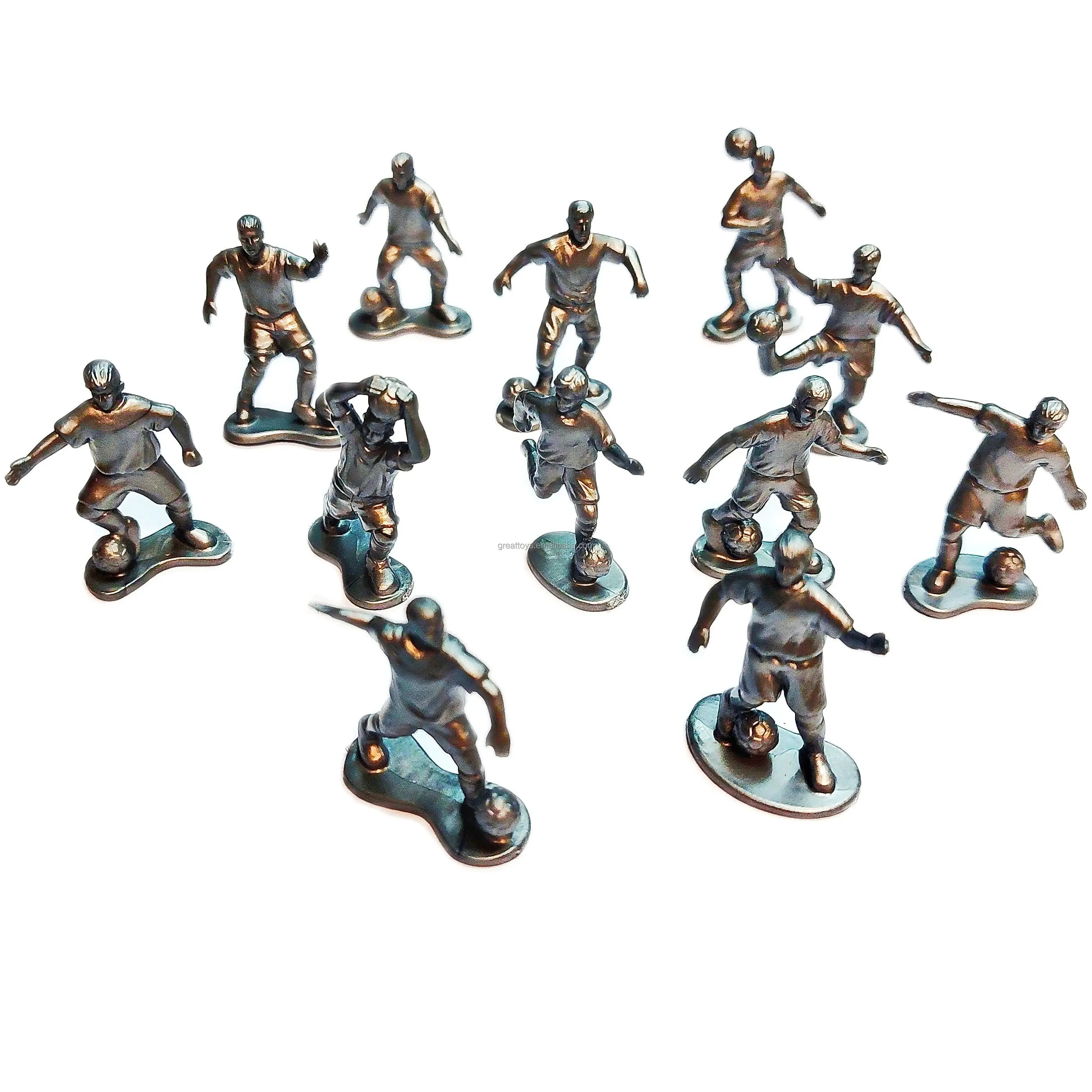 Soccer Football Player Action Figure Guys Mini Toy Figurines for Open Play Dioramas Cake Toppers Party Decoration