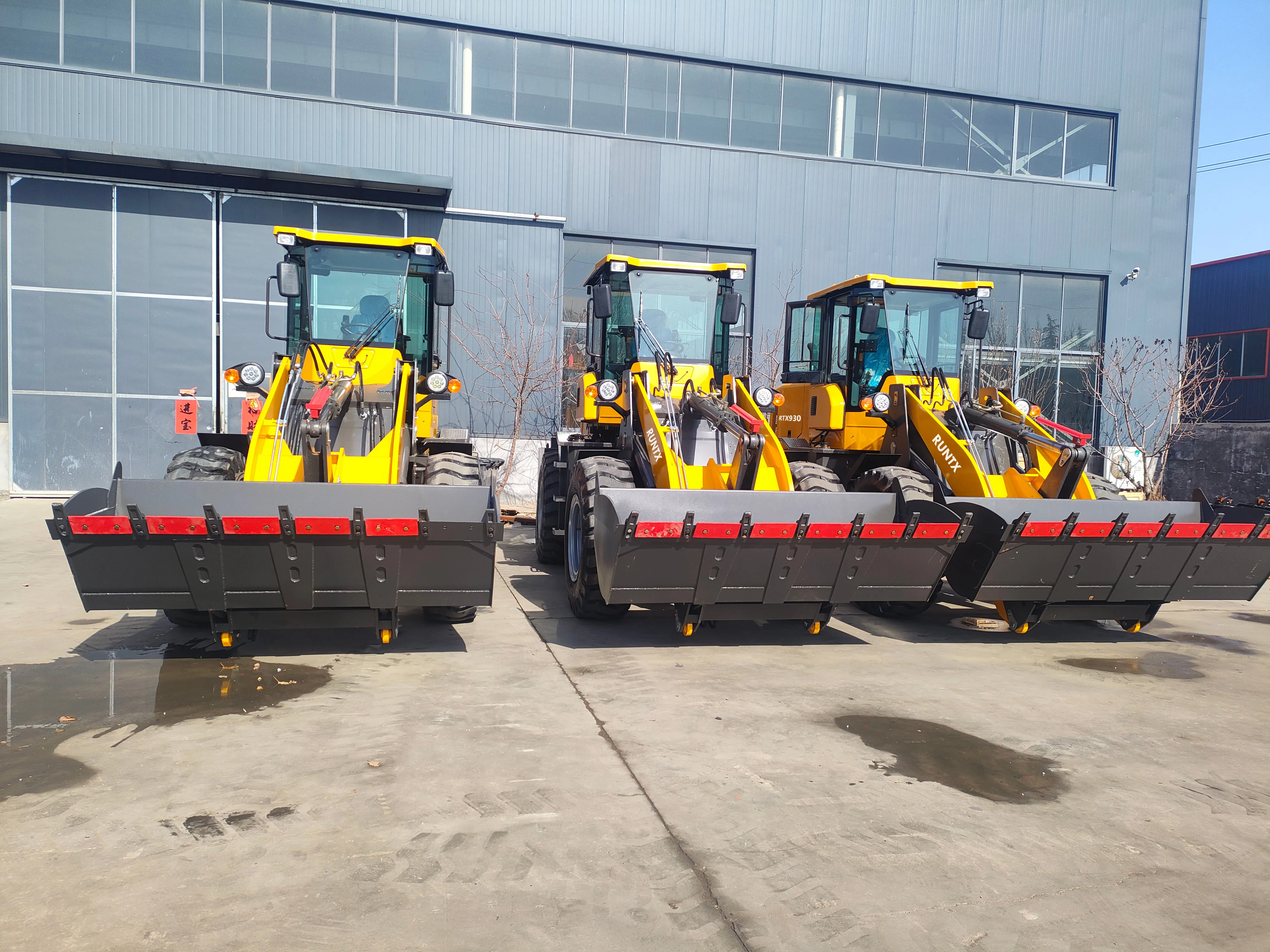 Runtx Factory Direct Sale New Loader 3 Ton Compact Wheel Loader Front End Loader with Low Cabin
