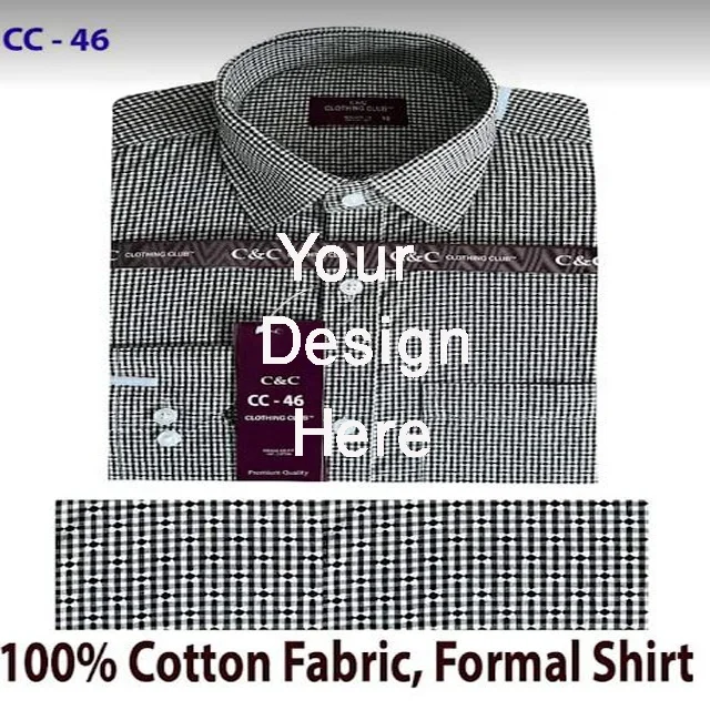 Formal Shirt OEM Custom Logo New Design Pure  Cotton Long Sleeve Formal Casual Shirt for men Export from Bangladeshi Supplier